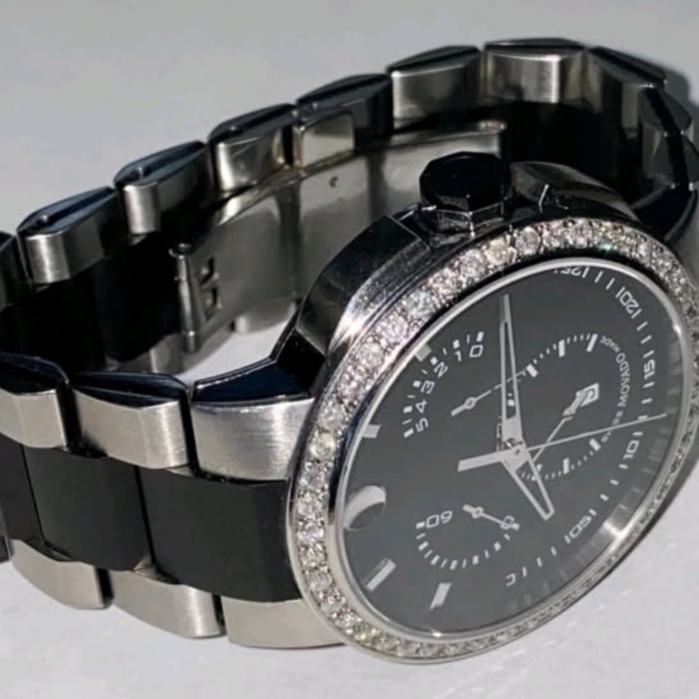 Movado Watch Mens CHRONOGRAPH Diamond Verto - Picture 5 of 8